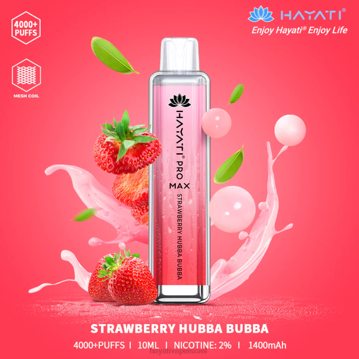 Hayati Vape Price - Hayati Pro Max חַד פַּעֲמִי 848P140 תות הובה בובה