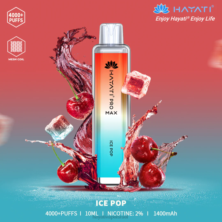 Hayati Vape Review - Hayati Pro Max חַד פַּעֲמִי 848P107 פופ קרח