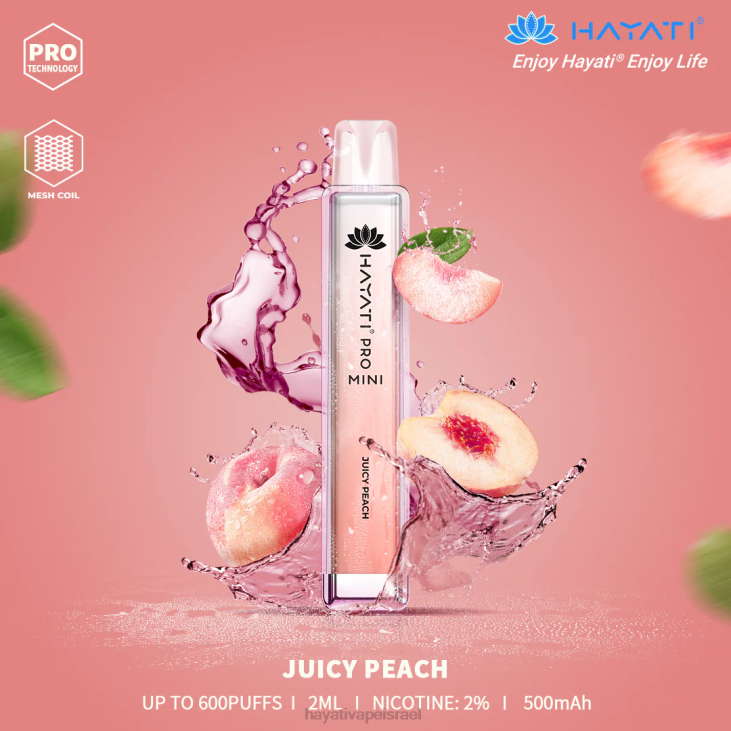 Hayati Jerusalem - Hayati Pro Mini חַד פַּעֲמִי 848P12 אפרסק עסיסי