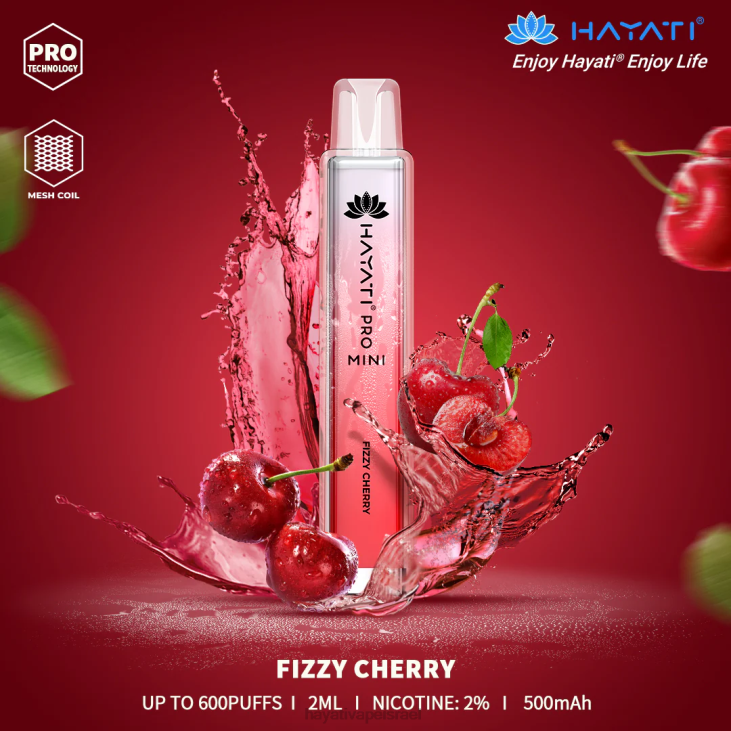 Hayati Store Israel - Hayati Pro Mini חַד פַּעֲמִי 848P9 דובדבן תוסס