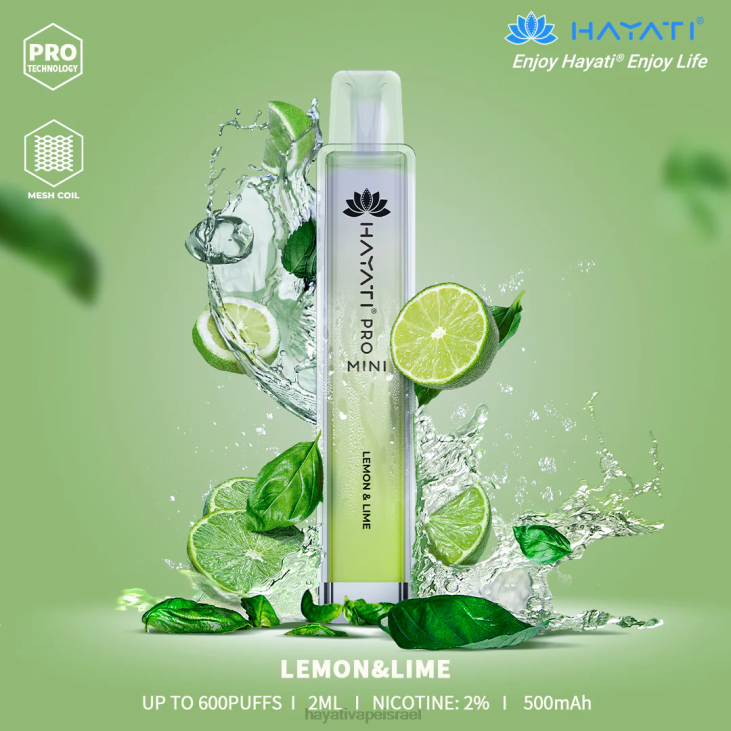 Hayati Vape Flavours - Hayati Pro Mini חַד פַּעֲמִי 848P14 לימון ליים