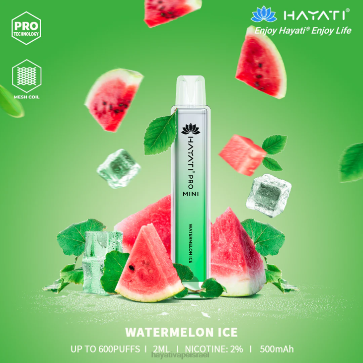 Hayati Vape Flavours - Hayati Pro Mini חַד פַּעֲמִי 848P24 קרח אבטיח