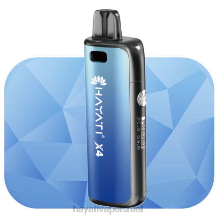 Hayati Vape Israel - Hayati X4 מערכת פודים ניתנת למילוי חוזר 848P63 כחול סוער